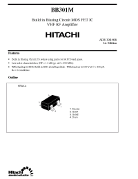 Datasheet BB301 manufacturer Hitachi